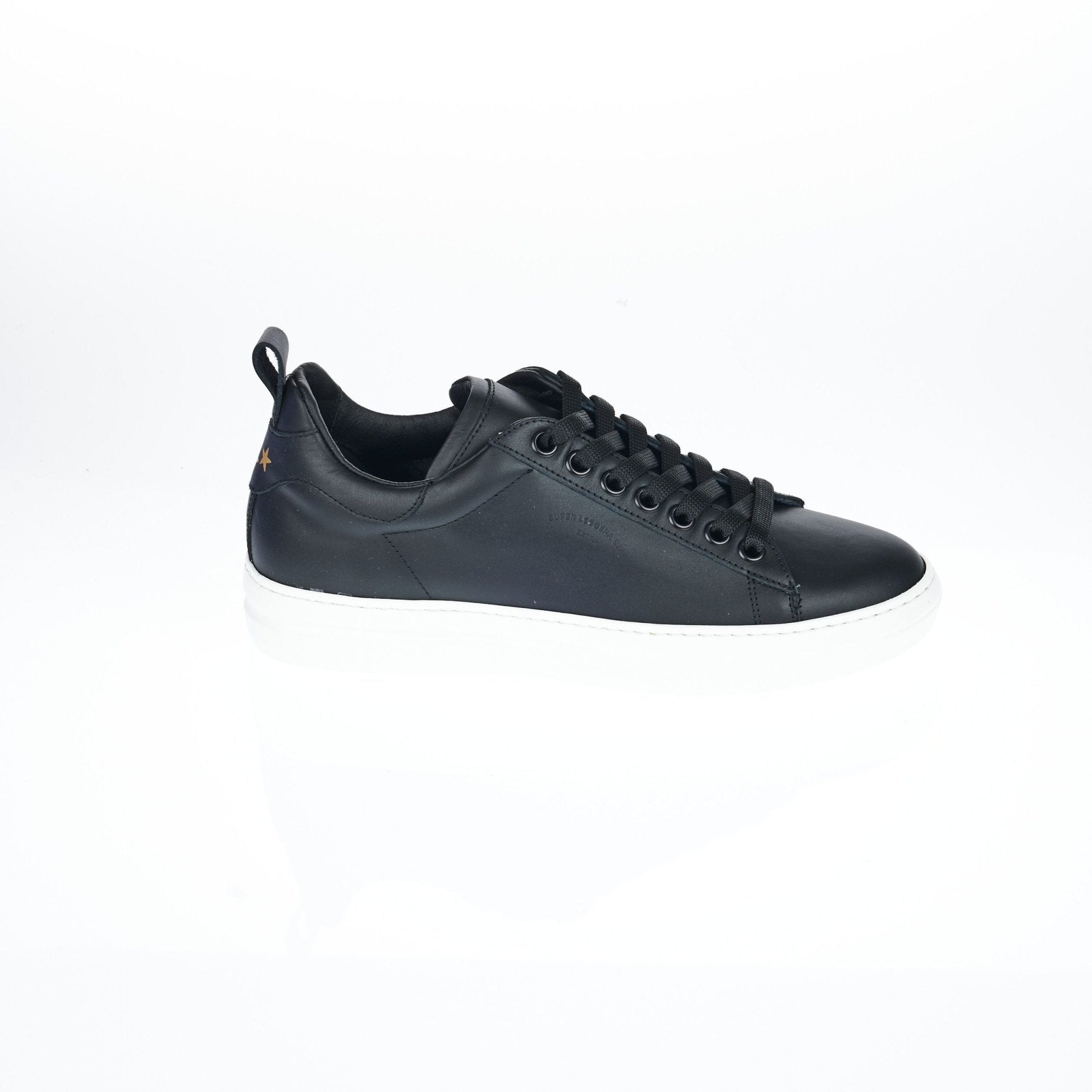 Pantofola D'Oro Black Leather Sneaker - Fizigo